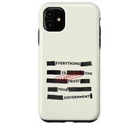 Carcasa para iPhone 11 Redacted Everything is Fine Trust Your Government Political