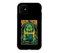 Carcasa para iPhone 11 Redes Sociales Chica Zombie Divertido Mujer No Muerta Halloween