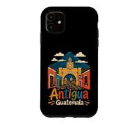 Carcasa para iPhone 11 Regalo de Recuerdo de Viaje de Antigua Guatemala Dibujado a Mano