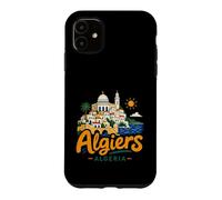 Carcasa para iPhone 11 Regalo de Recuerdo de Viaje de Argel Argelia Dibujado a Mano