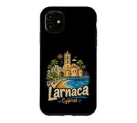 Carcasa para iPhone 11 Regalo de Recuerdo de Viaje de Larnaca Chipre Dibujado a Mano
