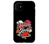 Carcasa para iPhone 11 Regalo para Amantes de los Libros Diversión Biblioteca Dama Bibliotecaria