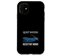 Carcasa para iPhone 11 Reinicio de Pesca El Agua aclara mi Mente La Pesca me Ayuda a recargar