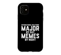 Carcasa para iPhone 11 Relaciones Internacionales Major by Day Memes Noche Diplomacia