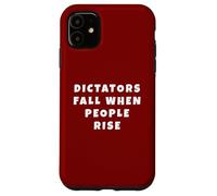 Carcasa para iPhone 11 Resiste al fascismo Protesta antirrepublicana Izquierda Liberal