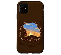 Carcasa para iPhone 11 Resurrection Sunday Cross of Jesus Christ Empty Tomb Faith