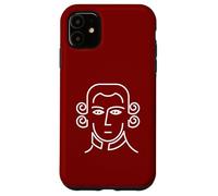 Carcasa para iPhone 11 Retrato Minimalista Mozart Amante de la música clásica