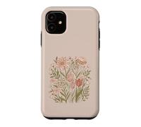 Carcasa para iPhone 11 Retro Animal Print Wildflower Flowers Boho Floral Aesthetic