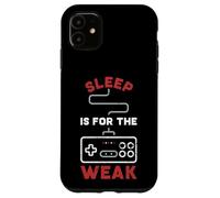 Carcasa para iPhone 11 Retro Gaming - Sleep is For The Weak Gamepad para Gamer Funny
