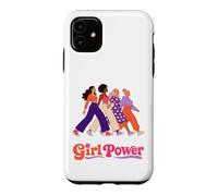 Carcasa para iPhone 11 Retro Girl Power Pink Diverse Women Inclusion Groovy 70s