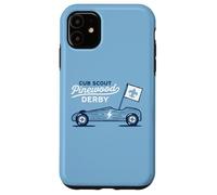 Carcasa para iPhone 11 Retro Pinewood Derby Cub Scouts Racer Race Car Logo