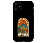 Carcasa para iPhone 11 Retro Psychedelic Antigua Guatemala Travel Poster