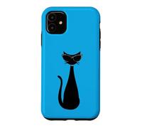 Carcasa para iPhone 11 Retro Vintage Mod Atomic Black Cat Eye Gafas Rockabilly