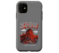 Carcasa para iPhone 11 Retro Zion National Park Vintage Style Angels Landing Utah