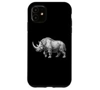 Carcasa para iPhone 11 Rinoceronte lanudo Edad de Hielo Megafauna Animal Prehistórico