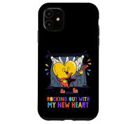 Carcasa para iPhone 11 Rocking out with My New Heart Design - Lindo corazón de Guitarra