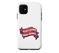 Carcasa para iPhone 11 Rocky Horror Show Stay Sane Inside Insanity Columbia Cita