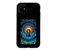 Carcasa para iPhone 11 Romántico Pareja Sol Luna Amor Celestial Unión Estrel