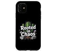 Carcasa para iPhone 11 Rooted in Chaos Funny Cactus Gardener Graphic