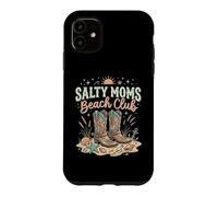 Carcasa para iPhone 11 Salty Moms Beach Club - Botas Vaqueras Divertidas y Lindas Occidentales