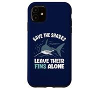 Carcasa para iPhone 11 Salva a los Tiburones Deja Sus Aletas Solas Detener el aleteo de tiburón