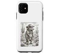Carcasa para iPhone 11 Salvaje Oeste Armadillo Forajido con Lazo
