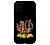 Carcasa para iPhone 11 Salvaje sobre la Lectura de Libros Zoo Animales Bibliotecario Día de la Biblioteca