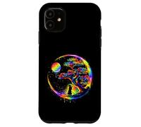 Carcasa para iPhone 11 Samurai Silueta Árbol Luna Arte Japonés Ilustración