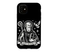 Carcasa para iPhone 11 San Benito Ora et Labora Santos católicos Tradicionales