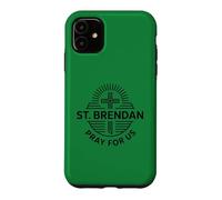 Carcasa para iPhone 11 San Brendan Oración por Nosotros Oración Católica de San Patronazgo