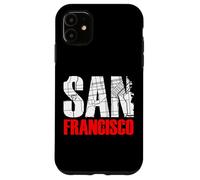 Carcasa para iPhone 11 San Francisco California Graphic Map T-Shirt, San Francisco