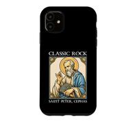 Carcasa para iPhone 11 San Pedro Rock Clásico Vibra Católica Petros sobre Esta Roca
