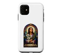 Carcasa para iPhone 11 Santa María Goretti Reza por Nosotros Icono Católico Arte Fe