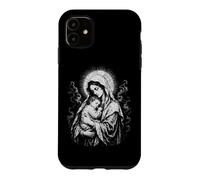 Carcasa para iPhone 11 Santísima Virgen María Sosteniendo al Niño Jesús Sagrado