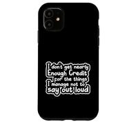 Carcasa para iPhone 11 Sarcástico Diciendo Sarcasmo No Recibo Casi Suficiente Crédito