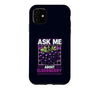 Carcasa para iPhone 11 Saúco Pregúntame Acerca De Herbolario Retro Divertido Foraging