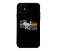 Carcasa para iPhone 11 Save The Jackalope - Vintage Rabbit - Camping Cryptozoology