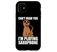 Carcasa para iPhone 11 Saxofón Can't Hear You