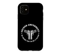 Carcasa para iPhone 11 Segunda Enmienda Mi Derecho a No Ser una Víctima Diseño de Pistola