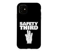 Carcasa para iPhone 11 Seguridad Tercer Dedo perdido Divertido Seguridad Tercero