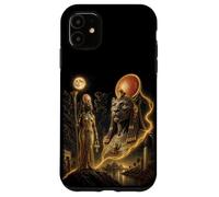 Carcasa para iPhone 11 Sekhmet Bastet ISIS Diosa Africana Kemetic Egipto Arte