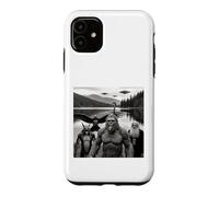 Carcasa para iPhone 11 Selfie Bigfoot Loch Ness, pájaro alienígena, Monstruo, ovni, críptidos