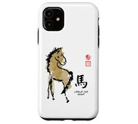 Carcasa para iPhone 11 Sello Pintura AÑO del Caballo Animal Chino Zodiaco