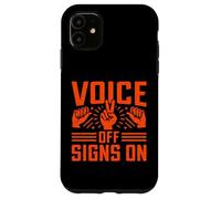 Carcasa para iPhone 11 Señales de Voz en lenguaje de señas