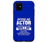 Carcasa para iPhone 11 Ser un Actor Cita Divertida Humor Dicho