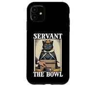 Carcasa para iPhone 11 Servant The Bowl Cat In Box - Cuenco de Comida con diseño de Gato Divertido