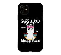 Carcasa para iPhone 11 She's a Bad Momma Llama - Mama Funny - Vintage Mom Gift
