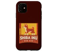 Carcasa para iPhone 11 Shiba Inu Dog Dad Fun Colorido Retro