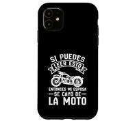 Carcasa para iPhone 11 Si Puedes Leer Esto, mi Esposa se cayó de la Bicicleta