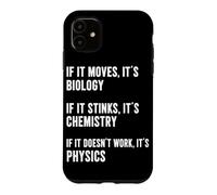Carcasa para iPhone 11 Si se Mueve es biología si apesta es química física